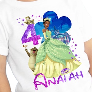Princess and the Frog Birthday Shirt, Tiana Birthday Shirt, Princess and the Frog Party Supplies, Princess and the frog Shirt, Princess