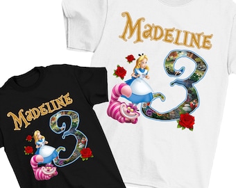 Alice in Wonderland Birthday Shirt - Alice in Wonderland Shirt - Alice in Wonderland Birthday - Alice in Wonderland Shirt Kids - Alice