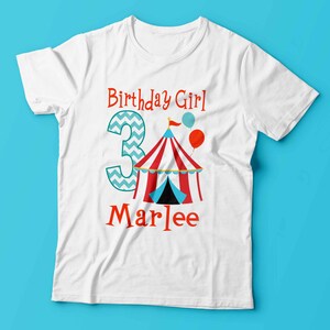 Personalized Circus Birthday Girl Shirt: Party Outfit