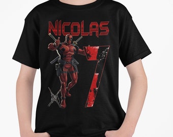 Deadpool - Deadpool Birthday Shirt - Deadpool Shirt - Deadpool Party Supplies - Deadpool Party - Deadpool Tshirt - Deadpool Shirt Kids