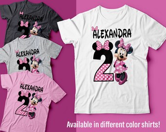 Minnie Mouse Birthday Shirt - Minnie Mouse Shirt - Baby Minnie Mouse Birthday Shirt - Minnie Mouse Family Birthday Shirt - Minnie Mouse