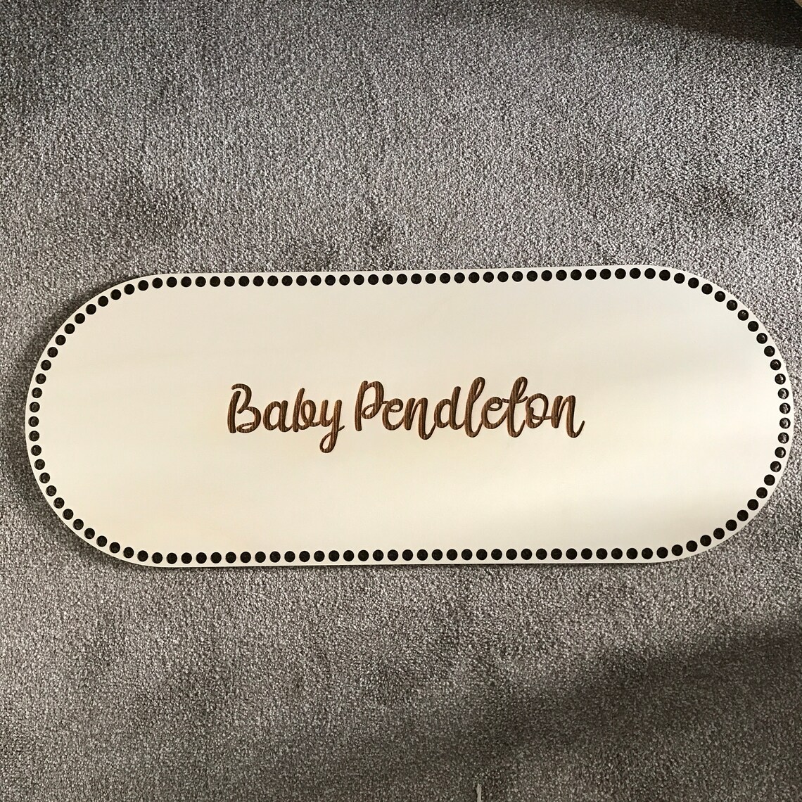 Wooden Crochet Moses Basket Base Personalised Etsy