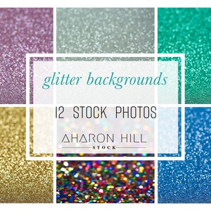 Glitter Background Stock Photo Bundle | 12 Styled Stock Photos | Lifestyle Desktop Branding Photos for your Business | AharonHillStock
