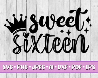 Free Free 136 My Sweet Sixteen Svg SVG PNG EPS DXF File
