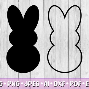 Easter Peeps SVG, Bundle of 2, Digital Download, Svg, Jpeg, Png, Dxf ...