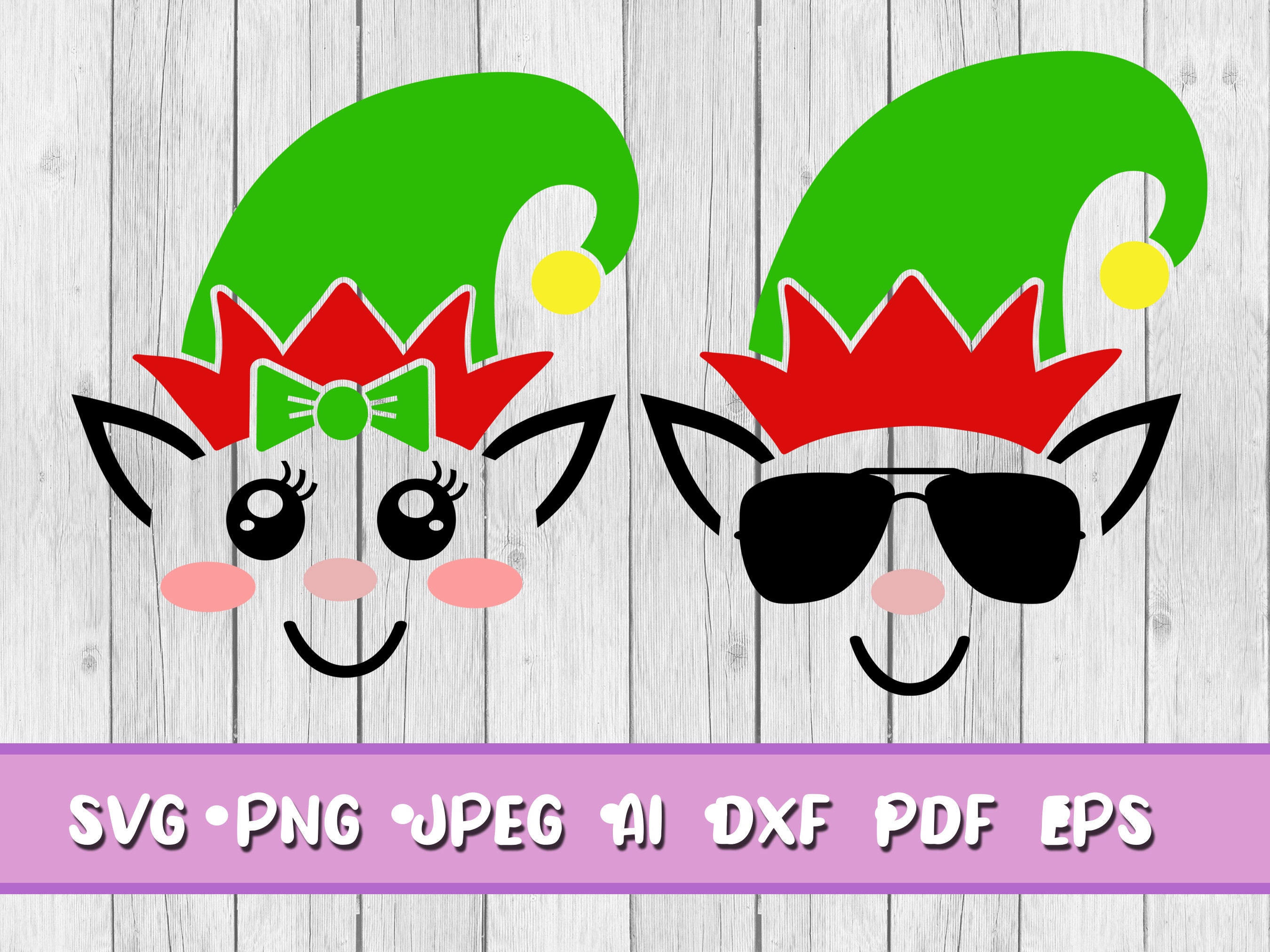 Elf Face SVG Digital Download Svg Jpeg Png Dxf Eps Ai - Etsy UK