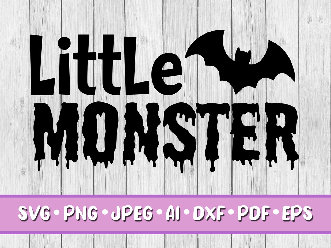 Little Monster SVG Digital Download Svg Jpeg Png Dxf - Etsy
