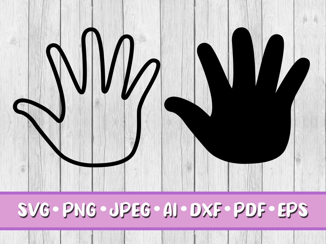 Hand SVG, Digital Download, Svg, Jpeg, Png, Dxf, Eps, Ai, PDF, Cutting ...