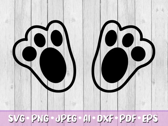 Bunny Feet SVG Digital Download Svg Jpeg Png Dxf Eps - Etsy