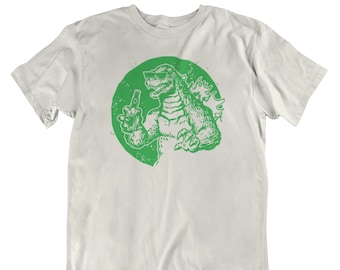 Party Godzilla, Graphic Tees, Funny Shirts, Mens Tshirt, Graphic Tshirts, Tshirt Gifts, Tshirts, Novelty Tshirt, Godzilla tee, Party Monster
