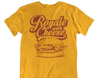 Royale with Cheese Shirt, Vintage Pop Culture Graphic Tee, Film Buff Gift, Esoteric Cheeseburger Tshirt, Gen X Tshirt, Retro 90s shirt
