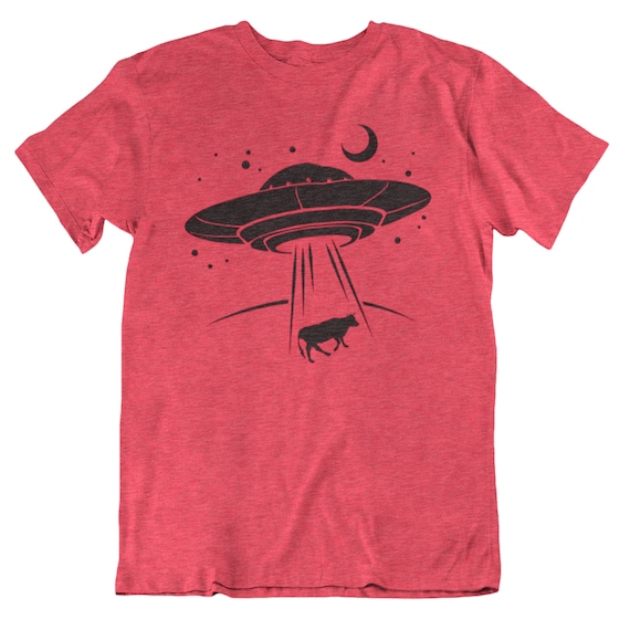 UFO, Cow, Graphic Tees, Funny Shirts, Mens Tshirt, Graphic Tshirts, Tshirt Gifts, Tshirts, Novelty Tshirts, Mens Tshirt Gifts, Alien Tshirt
