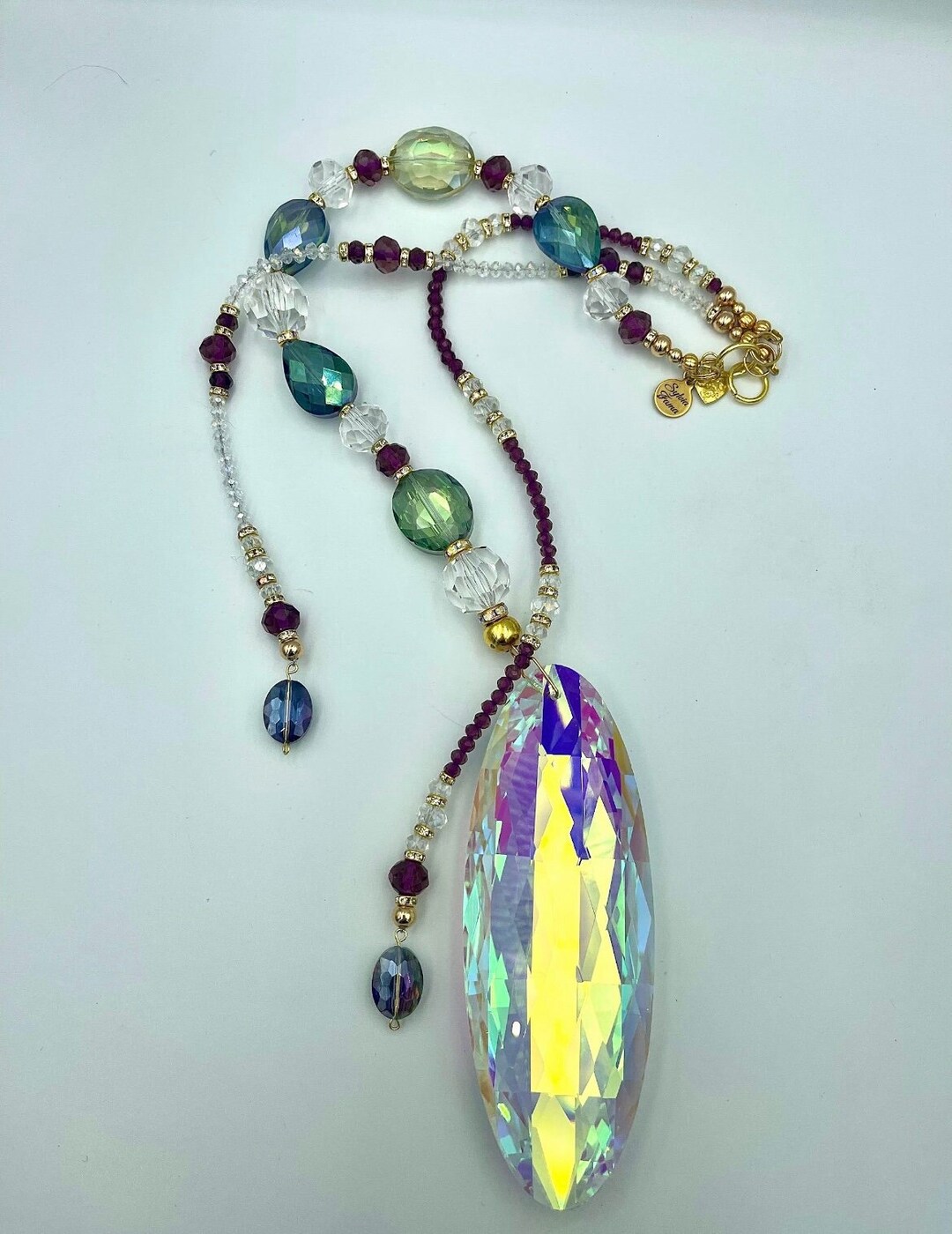 Handmade Crystal Suncatcher: Rainbow Maker Window Hanging - Etsy