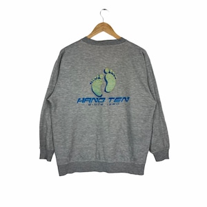 Vintage Hang ten California Sweatshirt Casual Jumper Streetwear Pullover