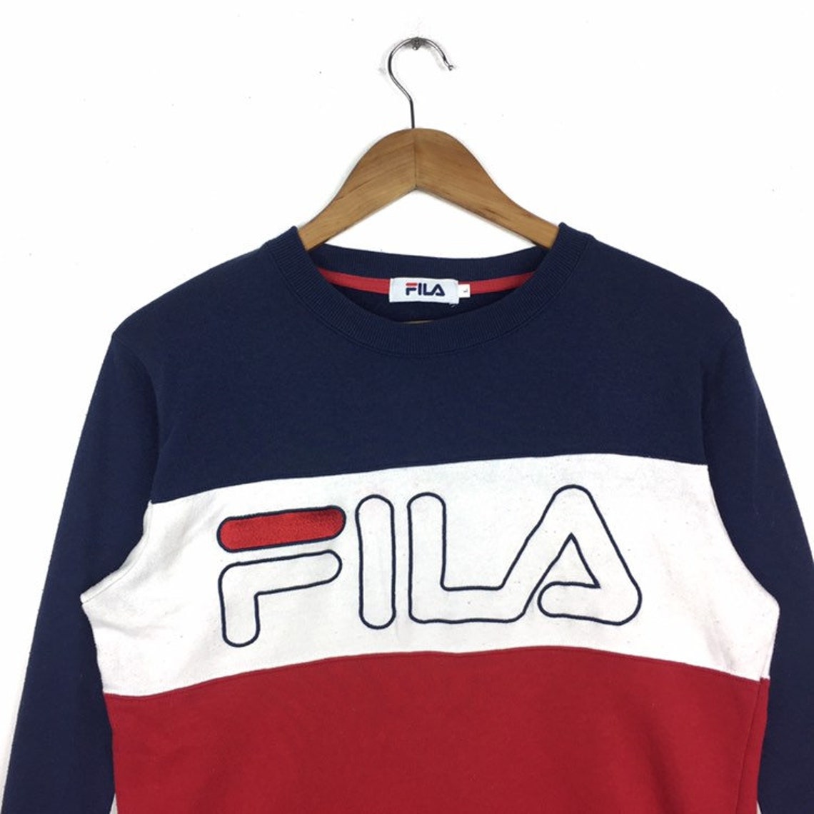 Vintage Fila biella italia Sweatshirt Casual Jumper Streetwear | Etsy