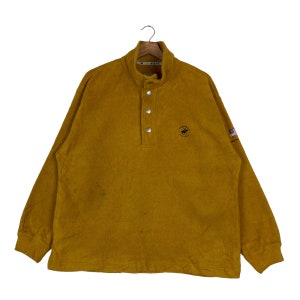 Vintage Beverly Hills Polo Club Quarter Snap Button Pullover Jumper Sweatshirt
