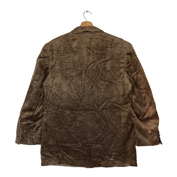 Vintage Lanvin Classique Flat Button Corduroy Coa… - image 5