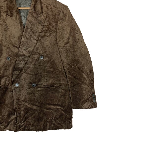 Vintage Lanvin Classique Flat Button Corduroy Coa… - image 4