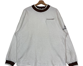 Vintage le coq Sportif Plain Jersey Jumper Fleece Sudadera