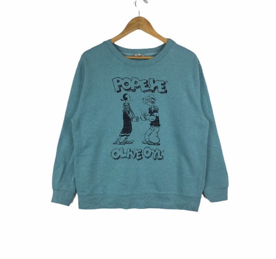 Popeye Sweatshirt Cartoon Casual Jumper Streetwear