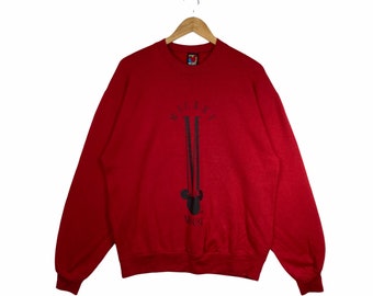 Sudadera vintage de Mickey Mouse con dibujos animados, jersey informal.