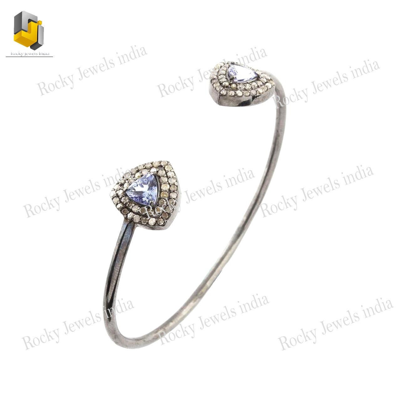 Genuine Jewelry Natural Blue Sapphire Gemstone 925 Sterling Etsy UK