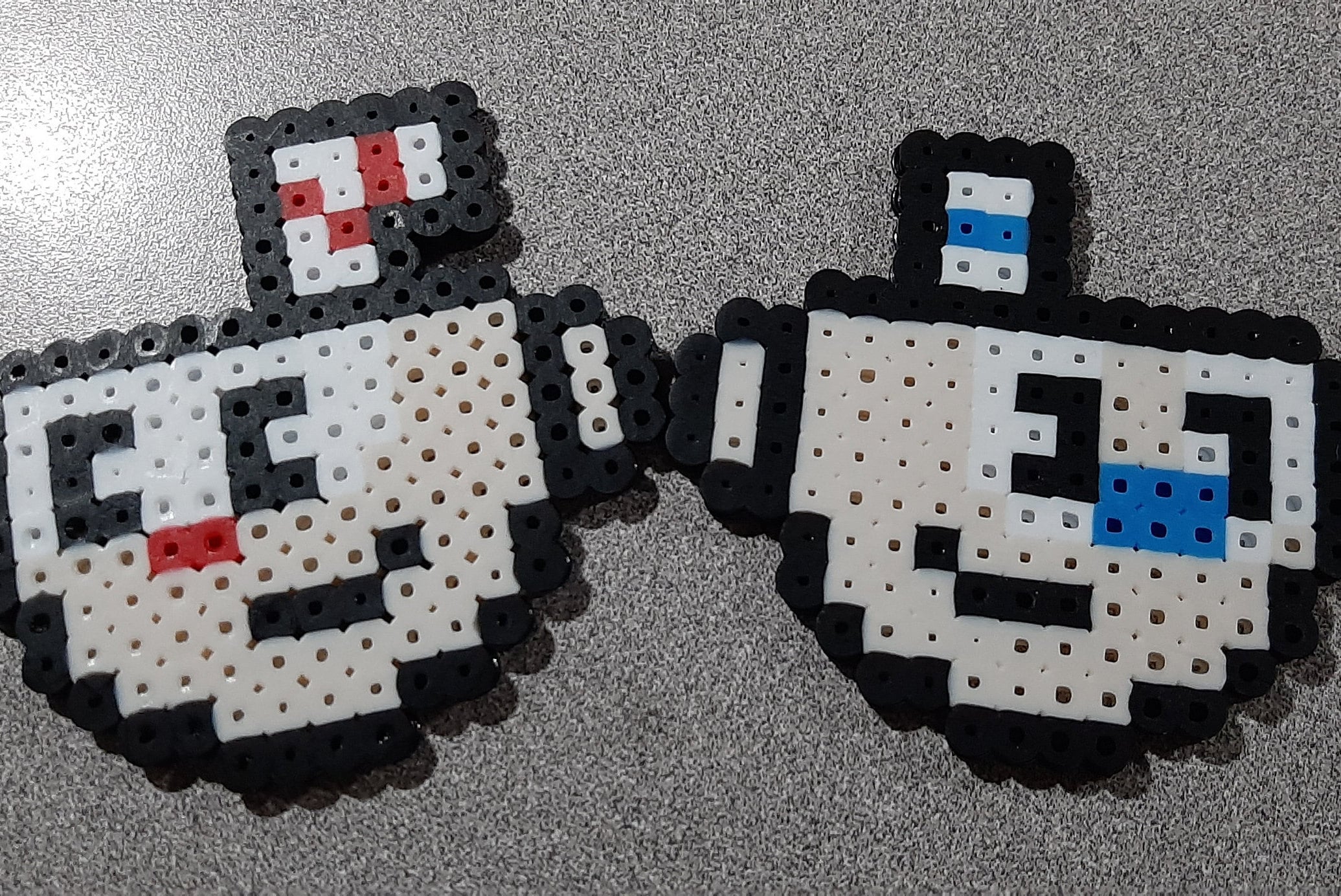 Cuphead and Mugman Perler Beads Etsy