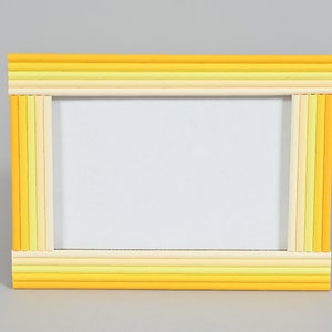 Recycled Colourful Copy Paper Photo Frame Paper Frame 4 x 6 Picture Frame Unique Photo Frame Home decoration Nursery room decoration yellow shades