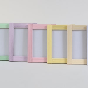 Recycled Pastel Copy Paper Photo Frame- Paper Frame- 4” x 6” Picture Frame- Unique Photo Frame- Home decoration- Nursery room decoration