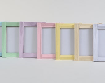 Recycled Pastel Copy Paper Photo Frame- Paper Frame- 5” x 7” Picture Frame- Unique Photo Frame- Home decoration- Nursery room decoration