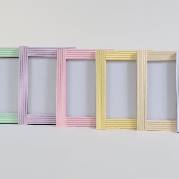 Recycled Pastel Copy Paper Photo Frame- Paper Frame- 5” x 7” Picture Frame- Unique Photo Frame- Home decoration- Nursery room decoration