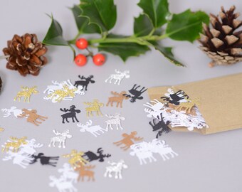 100 Pink shiny Reindeer Table Confetti CARD Christmas Table-buy 2,get 1 FREE 100 Pink shiny Reindeer Table Confetti CARD Christmas Table-buy 2,get 1 FREE