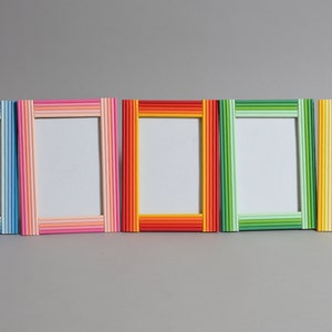 Recycled Colourful Copy Paper Photo Frame- Paper Frame- 4” x 6” Picture Frame- Unique Photo Frame- Home decoration- Nursery room decoration