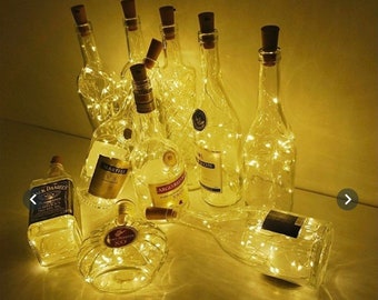 Details about   6PCS 20LED Solar String Lights Waterproof Wine Bottle Cork For Wedding Par . 