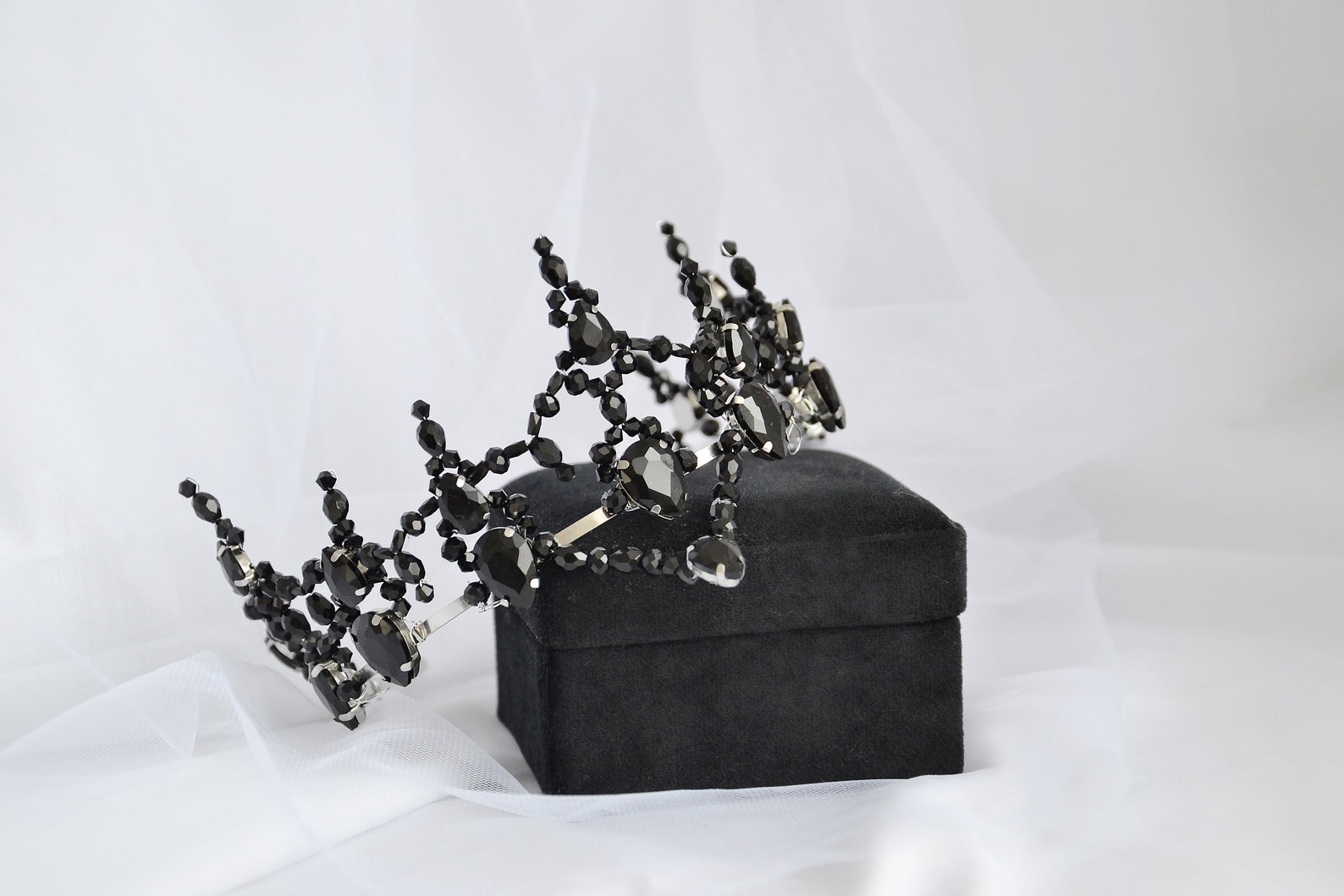 Black Swan Ballet Crown Black Swan Tiara Gothic Crown Odile - Etsy