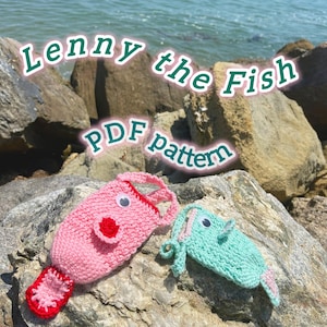 PDF PATTERN: LENNY the fish,crochet pattern,crochet fish,pattern,crochet