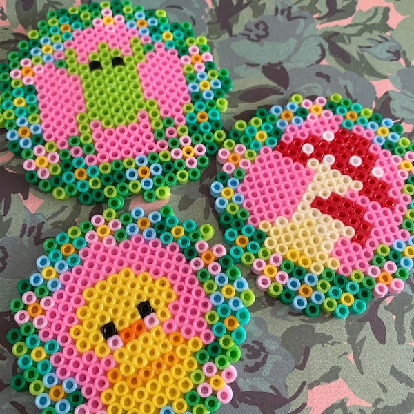 Perler Bead Coasters Etsy