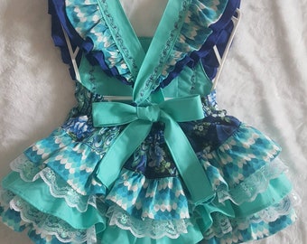 ready to ship monkey ruffle romper ruffle bum romper Baby ruffle romper baby girl romper OOAK summer suit flutter sleeve romper