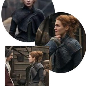Brianna&#39;s capelet from season 4, Reunion Capelet, Brianna&#39;s handknitted shawl