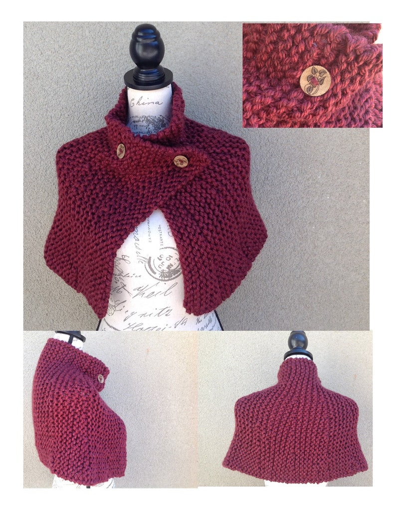 Brianna's capelet from season 4 of Outlander, Reunion Capelet, Brianna's handknitted shawl, Outlander shawl image 7
