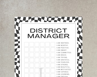 Arbonne District Manager Tracker | Promote to DM | USLetter | PDF | Download + Print | Essentials for Arbonne Consultants | BonBabe