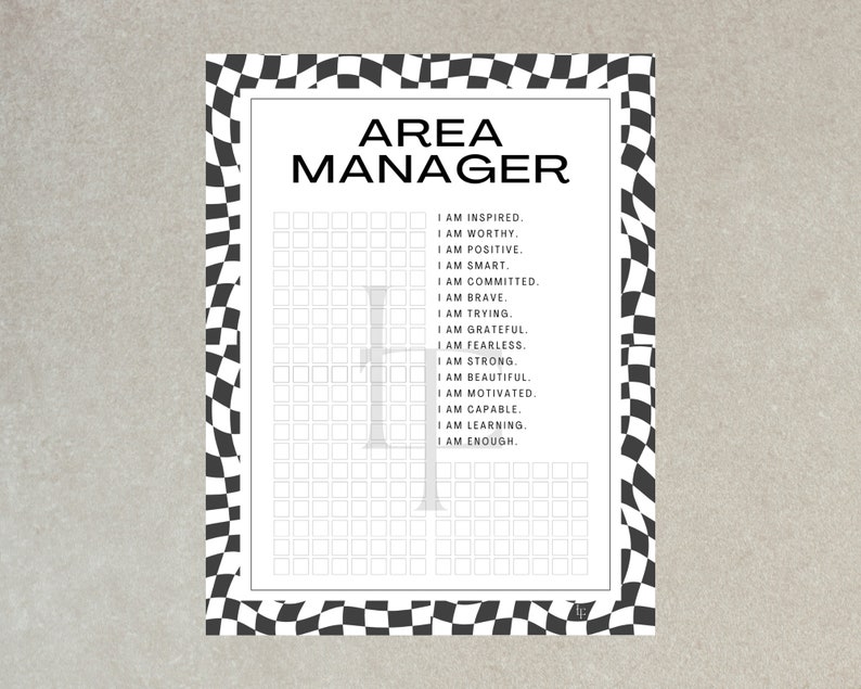 Arbonne Area Manager Tracker Promote to AM USLetter PDF Download Print Essentials for Arbonne Consultants BonBabe image 2