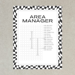 Arbonne Area Manager Tracker Promote to AM USLetter PDF Download Print Essentials for Arbonne Consultants BonBabe image 1