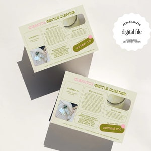 Arbonne CleanTox Gentle Cleanse Sample Card (US & Canada Version) | How to Use | 5x7 | Personalized for Arbonne Consultants | Download+Print