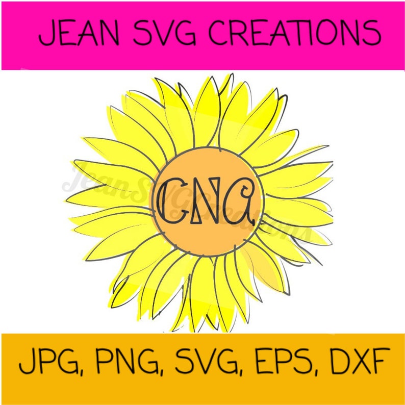 Download Sunflower CNA Svg Files for Cricut Nurse CNA life Svg ...