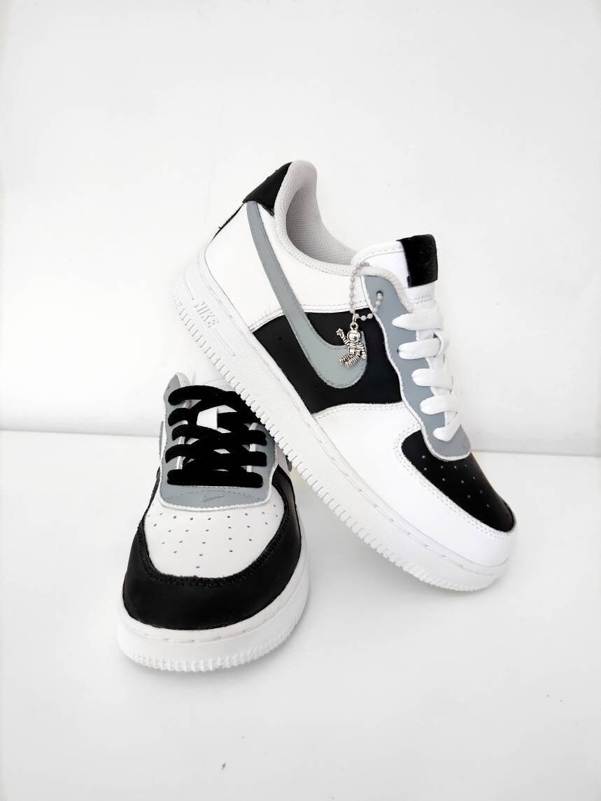 Nike air force top 1 drop type black/white