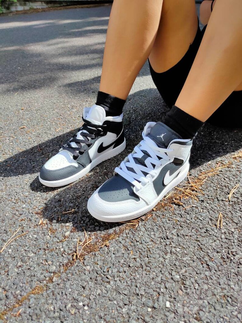 Mens Yin Yang Asymmetric Nike Customs l Air Jordan 1 Made To | Etsy