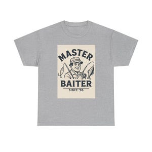 Angeln Humor Unisex Baumwoll T-Shirt, Master Baiter Shirt, Lustiges Angeln Geschenk, Angeln Kleidung, Herren Angeln T-Shirt, Outdoor Wear