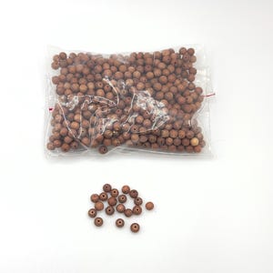 Natural Wood Round Beads – 5mm Smooth Finish, Lightweight & Rustic