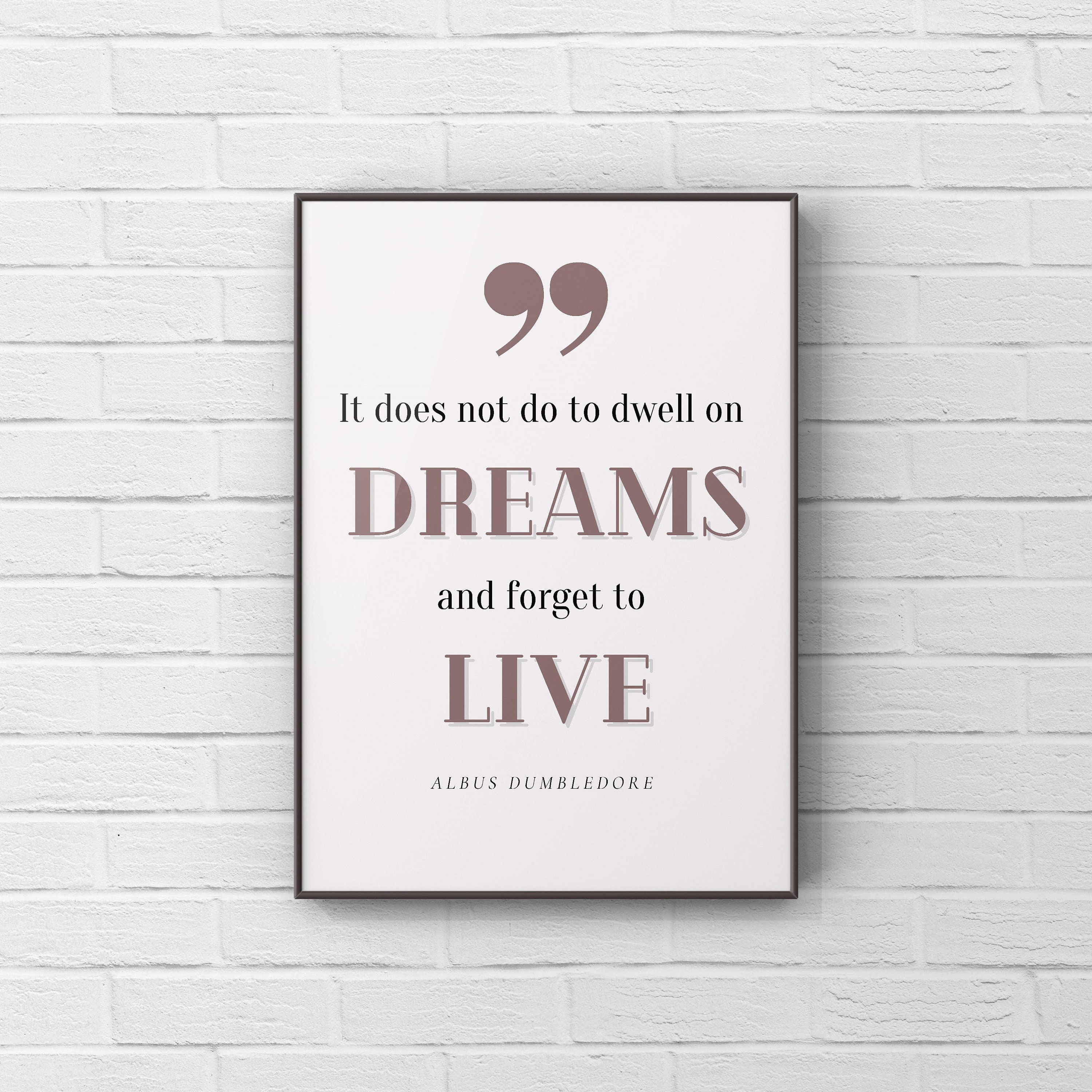 Harry Potter Dumbledore Citation de film Affiche A4 Etsy